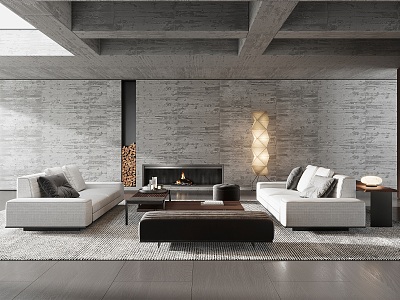 Modern Minotti living room model