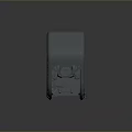 3D Model Of Gray Cockpit With Hexagonal Structure And Detailed Interior