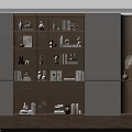 Modern Open Design Bookcase With Multiple Shelves Books Decorative Items And Wooden White Cabinets