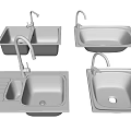 Stainless Steel Kitchen Sinks With Different Styles Single Double Bowl And Faucet Drainer