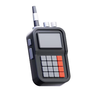 Modern walkie-talkie cartoon walkie-talkie 3d model