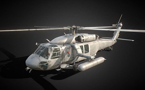 UH60 Helicopter Black Hawk Multi-Purpose Heavy Helicopter 3d model