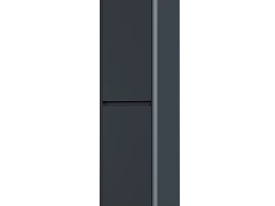 Modern Dark Locker With Sleek Design And Double Door Storage Solution 3d model
