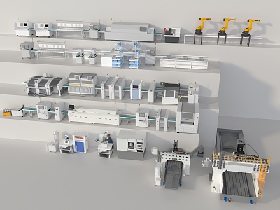 Workshop Equipment Factory Equipment 3d model