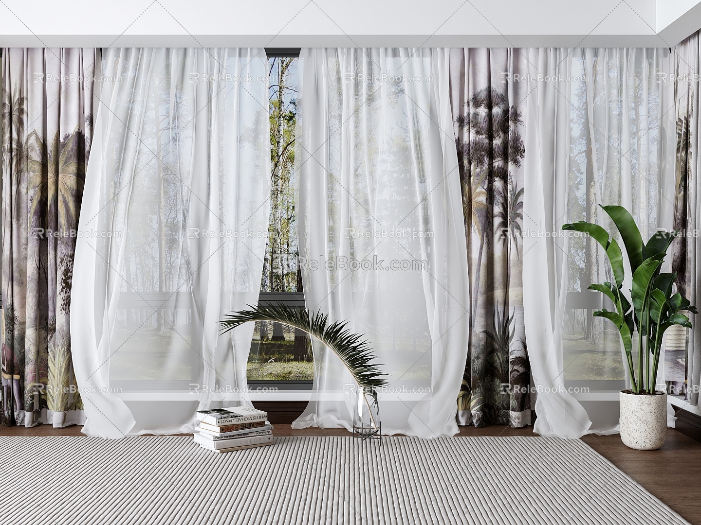 American Curtain 3d model