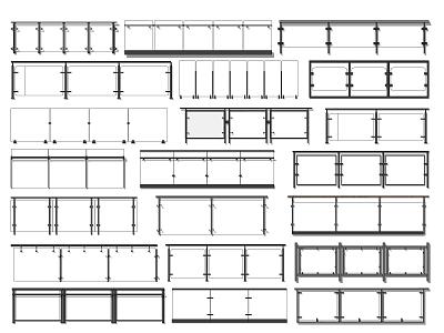 Glass Railing Guardrail Fence Handrail Stair Handrail Balcony Railing Metal Railing 3d model