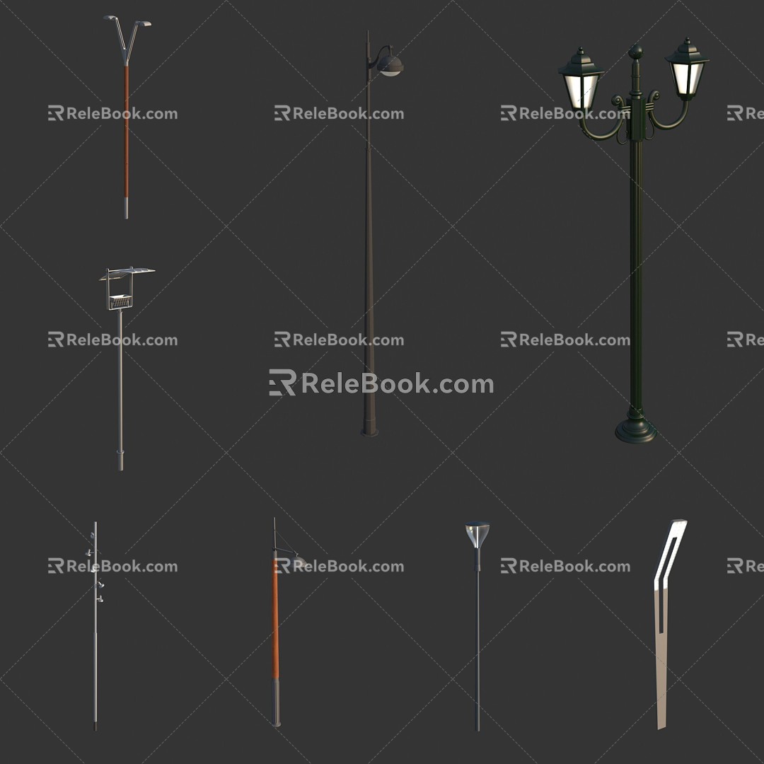 Outdoor Street Light Landscape Street Light 3d model