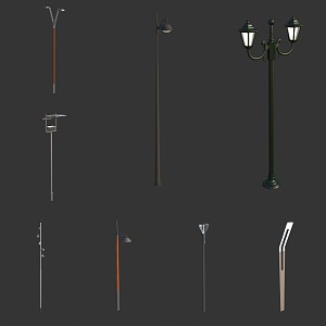 Outdoor Street Light Landscape Street Light 3d model