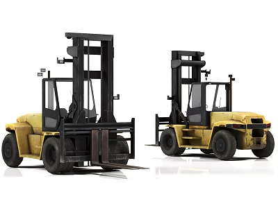 modern forklift 3d model