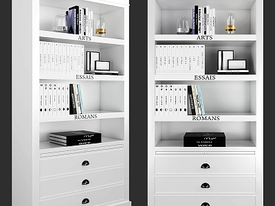 Bookcase Cabinet Display Cabinet Home Furniture Locker Book Ornaments Decorations TV Side Cabinet model