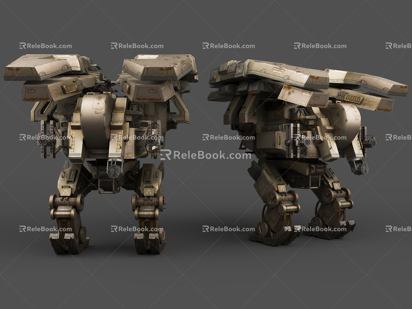 Cyberpunk Style Sci-Fi Robot Robot Mectura Century Sci-Fi Style Hard Surface Robot Intelligent Robot War Robot War Machine 3d model