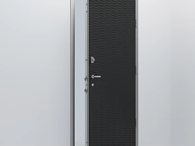 Modern Security Door With Metal Construction Secure Lock And Sleek Design For Home Safety 3d model