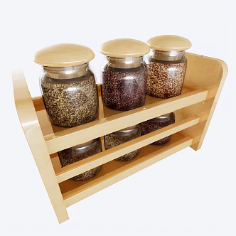 Modern seasoning bottle HD grain seasoning jar 3d model