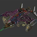 Futuristic Fighter Jet With Detailed Mechanical Structure Advanced Weapon Systems And Black Paint Scheme