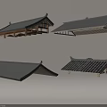 Traditional Wooden House Roof Designs With Black Tiles And Architectural Details