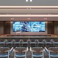 Lecture Hall Lecture Desk 3d model