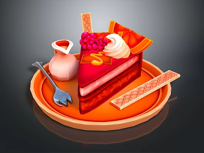 Sandwich Egg Sandwich Goldfish Sandwich Strawberry Sandwich Pork Chop Sandwich Chicken Leg Sandwich 3d model