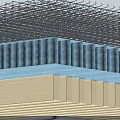 Comfortable Mattress Layered Structure With Supportive Foam And Spring Layers