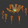 Modern Robot Sci-Fi Spider Mechanical Spider Machine Spider 3d model