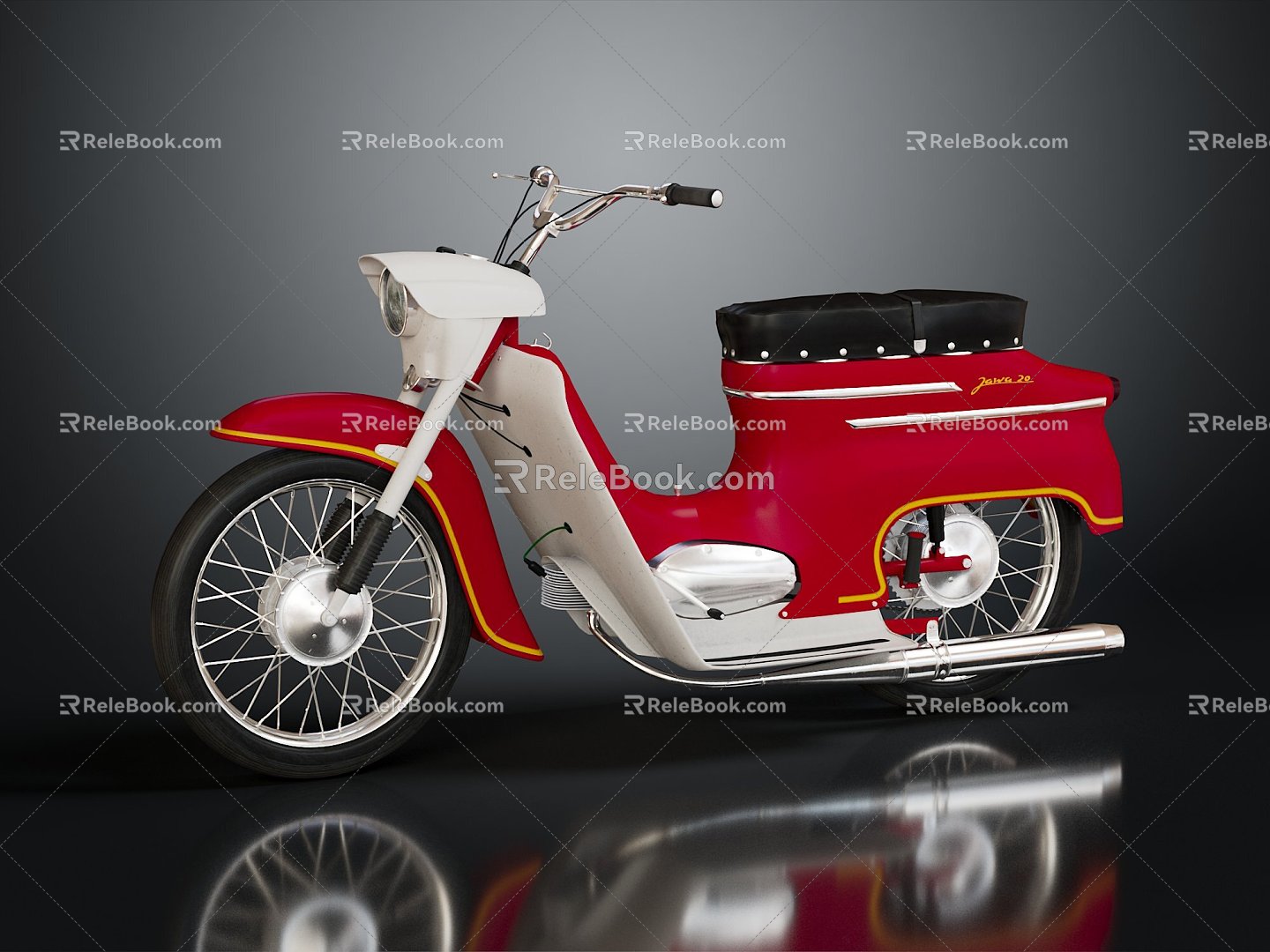 Modern Motorcycle Express Motorcycle 3d model