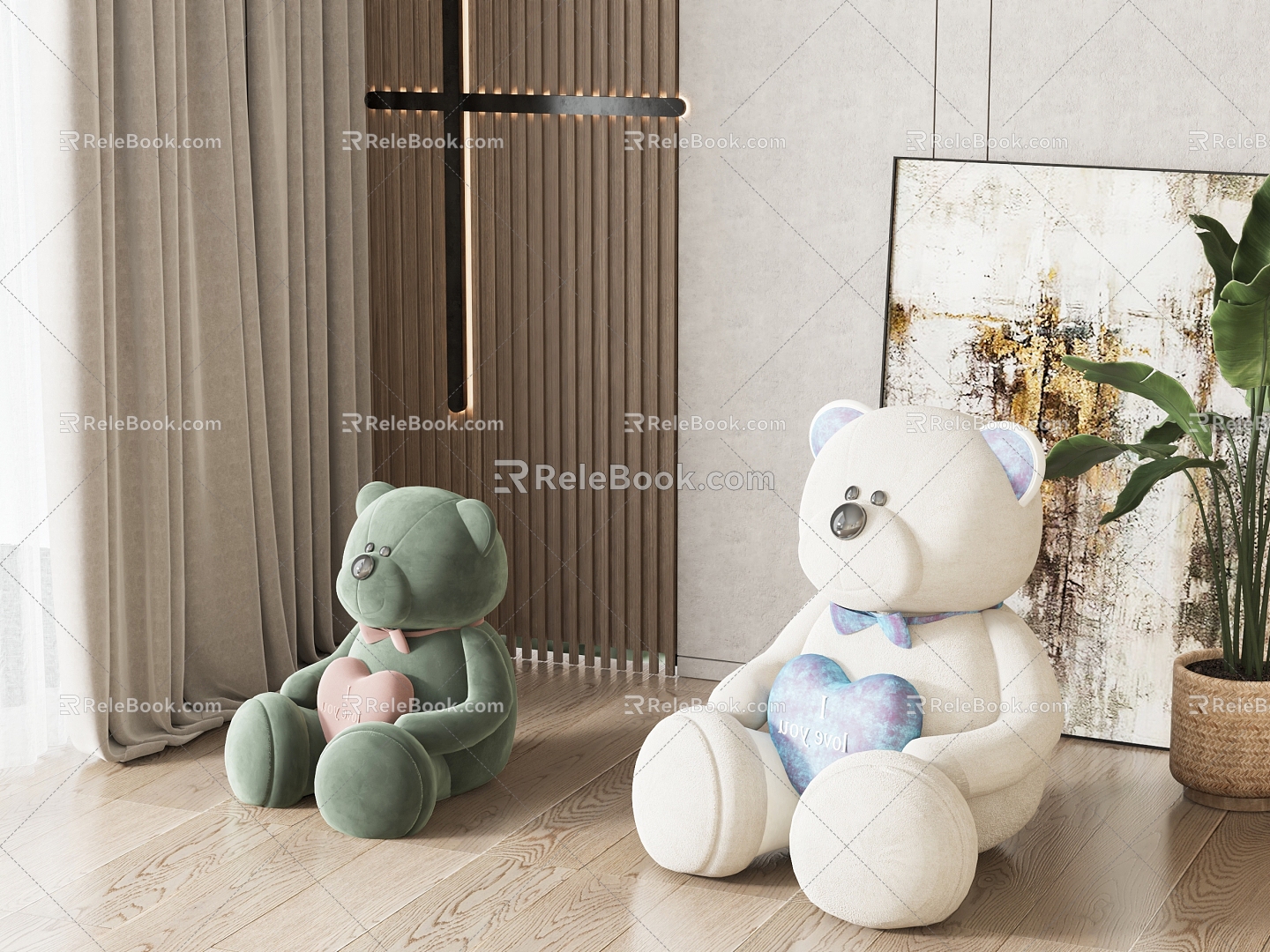 modern toy plush toy 3d model