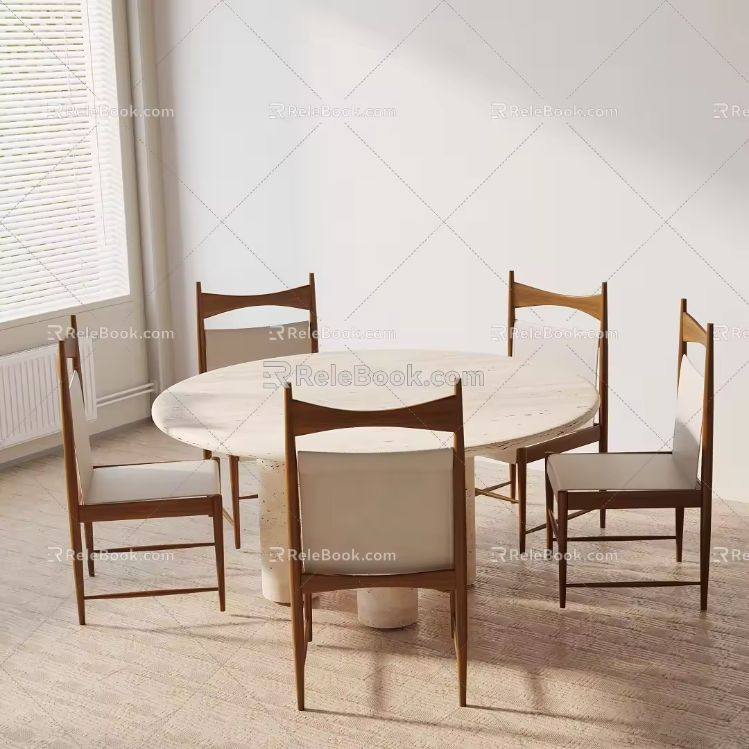 Modern table combination 3d model
