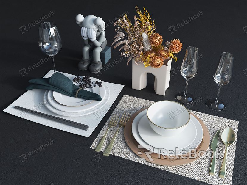 Modern Tableware Tableware Dinner Plate model