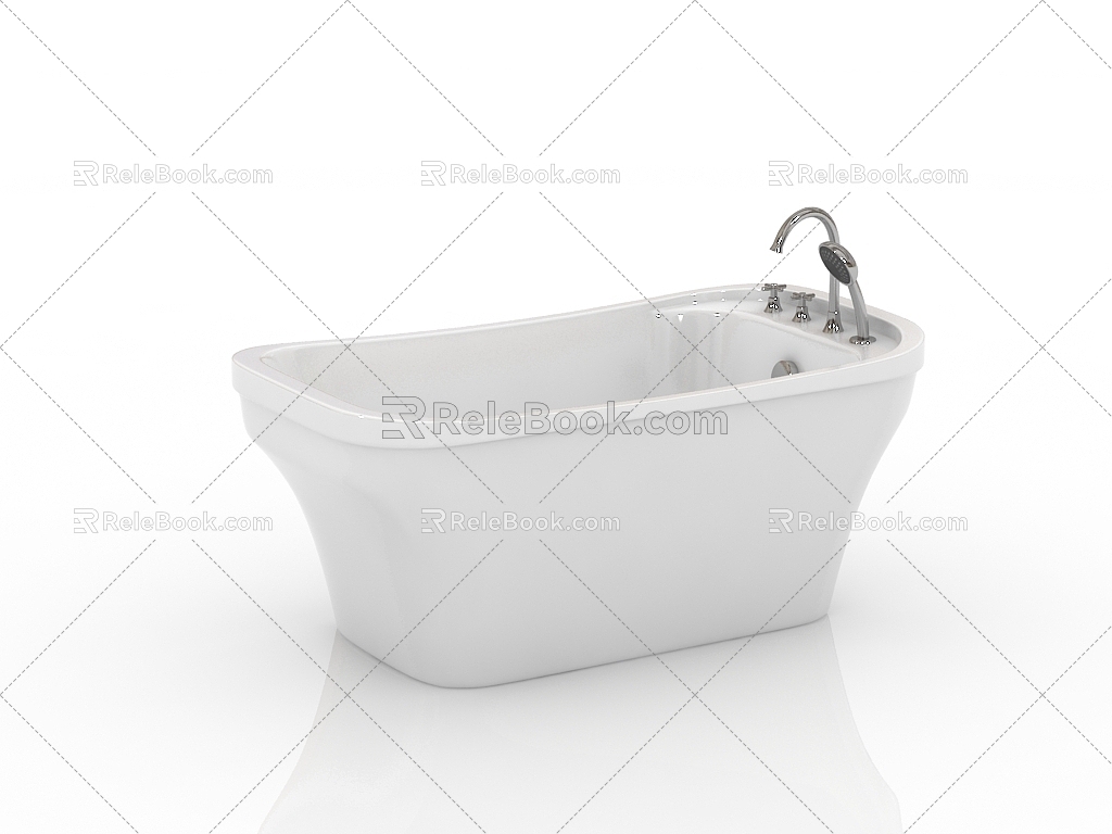 Modern Bathroom Supplies Bathtub 3d model