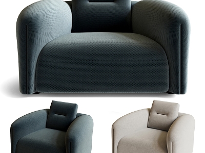 Modern Basilico Single Sofa Leisure Chair model