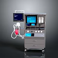 Advanced Medical Anesthesia Machine With Digital Display Control Panel And Mobile Cart