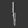 Instant Electric Water Heater With White And Black Design Control Panel And Shower Head