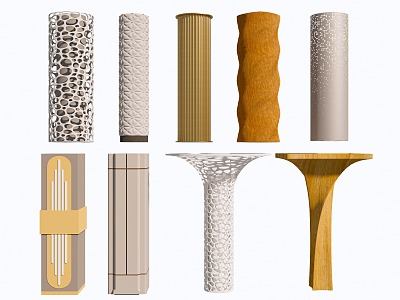 Special-shaped Pillar Creative Package Pillar Mall Decorative Pillar Decorative Pillar 3d model