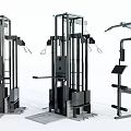 Modern Commercial Gym Fitness Equipment With Multi Functional Training Machines And Workout Gear