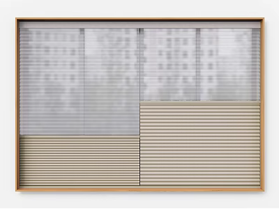 Modern venetian blinds honeycomb curtain day and night honeycomb curtain 3d model