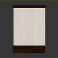 Wooden Nightstand With Two Drawers And Gold Handles White Fronts Dark Brown Top Base