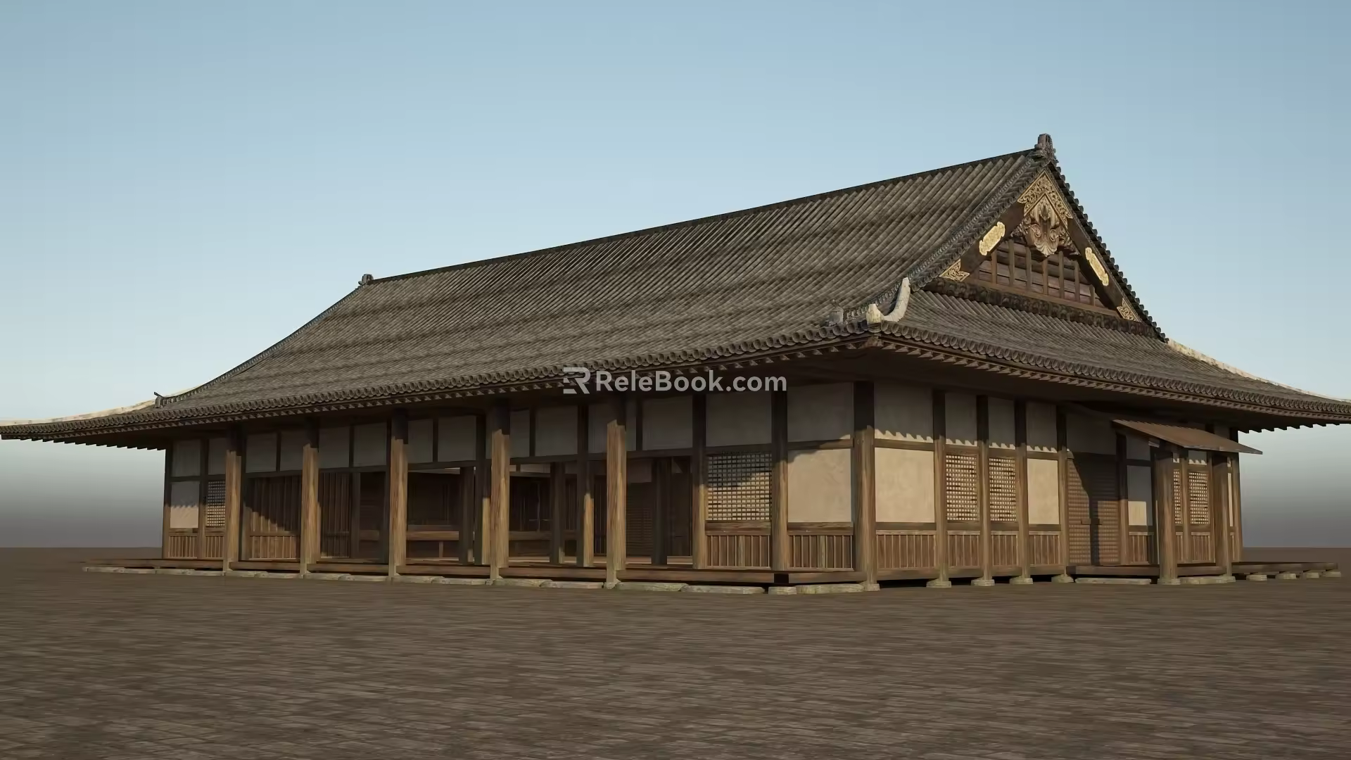 Ancient Architecture Japanese Architecture Japanese House Japanese Palace 3d model