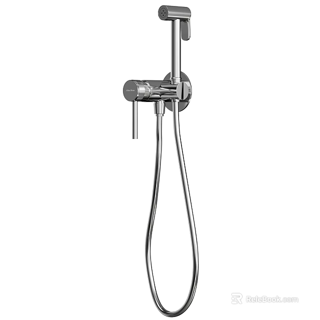 Modern Chrome Shower Head With Handheld Sprayer For Bathroom Fixture Design 3d model 