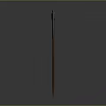 Decorative Axe With Wooden Handle And Ornate Metal Blade Design