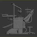 Professional Dental Treatment Chair with Adjustable Lamp Arm and Tool Storage Tray