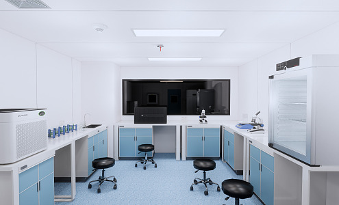 Modern Laboratory Medical Beauty Experience Laboratory 3d model