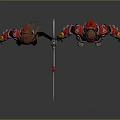 Two Characters In Black Bodysuit And Red Mech Suit With Red Weapon