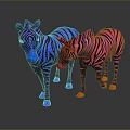 Zebra Animal African Animal Cartoon Zebra Animation Zebra Animation Zebra Animation Character Game Character 3d model