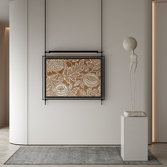 Modern Middle Ancient Decorative Painting 3d model