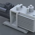 Industrial Vacuum Pump Equipment With Electric Motor Heat Sink And Metal Structure