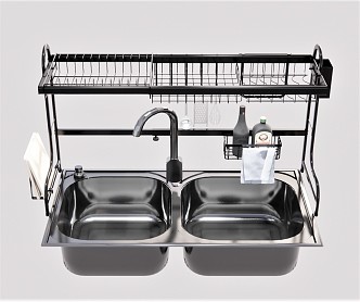 Modern Vegetable Basin Sink Wash Sink Stainless Steel Sink 3d model