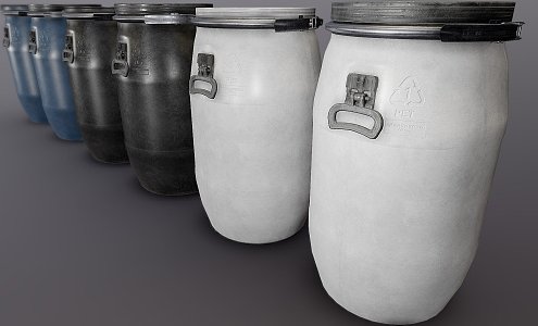 plastic bucket 3d model