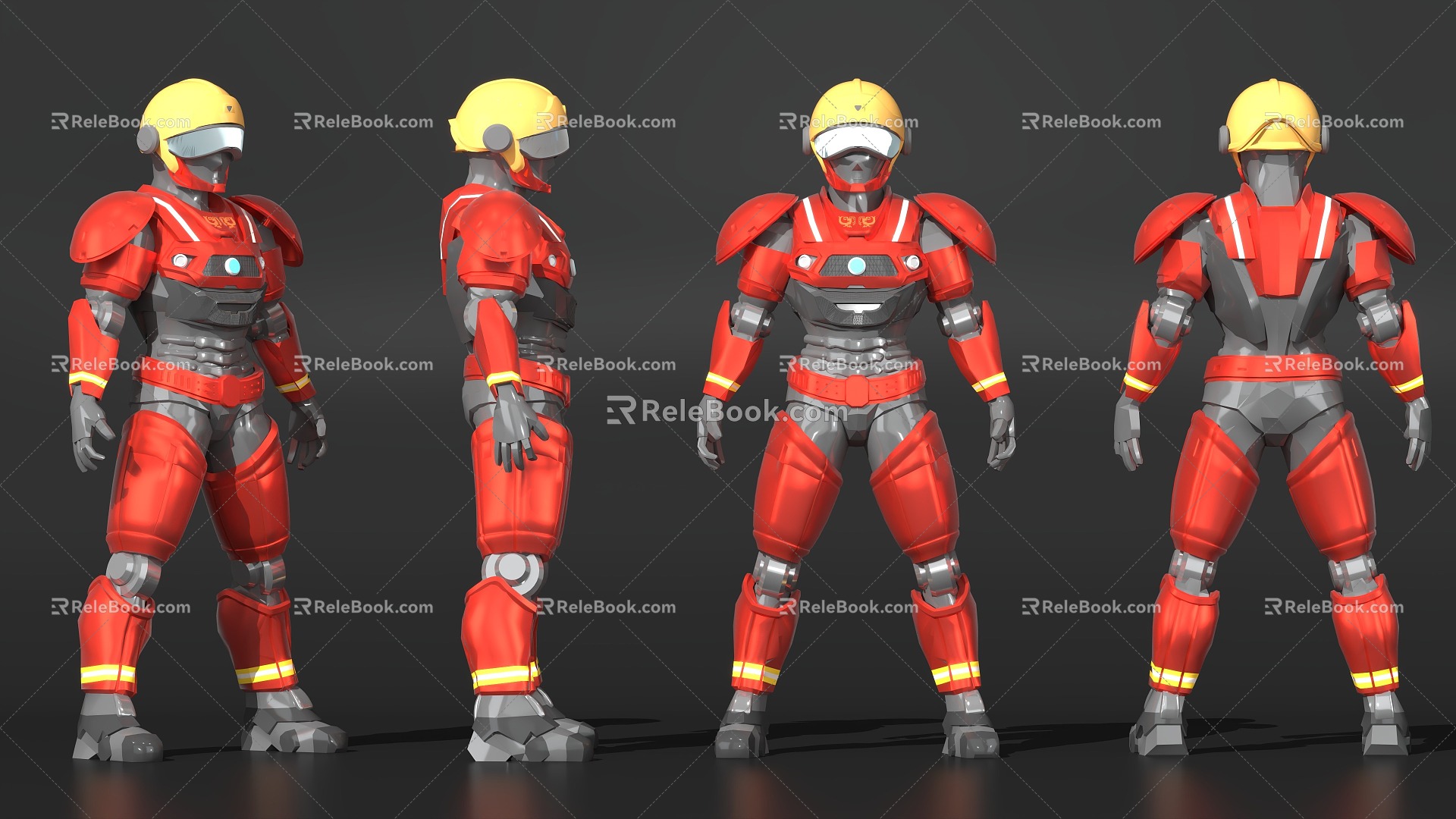 Fire Fighting Robot 3d model