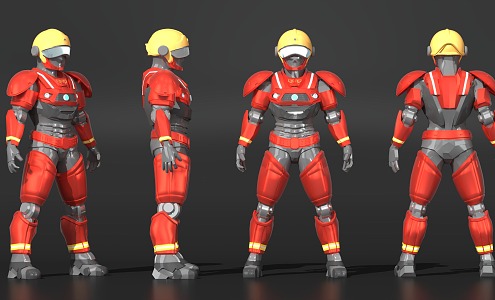 Fire Fighting Robot 3d model