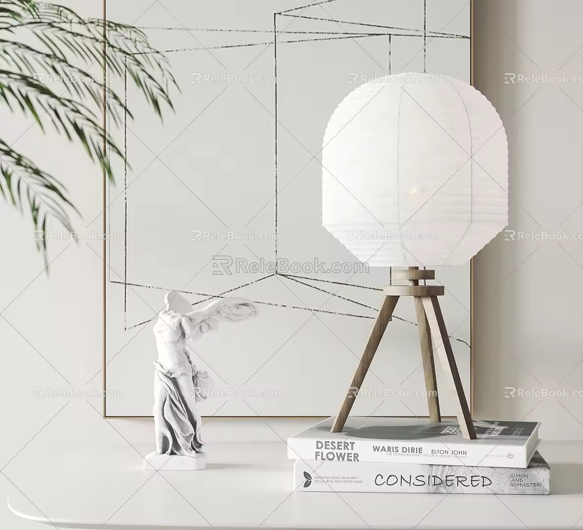 Modern table lamp 3d model
