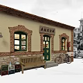 Vintage Nostalgic Local Cafe Shop With Cozy Dining Seats And Well Arranged Product Display Shelves